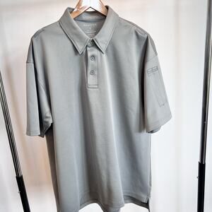 Propper Polo Shirt Men XL Gray Pockets Short Sleeve Performance Tactical Work‎